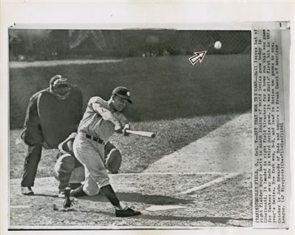 1961 Roger Maris World Series Game 3 Winning HR Vintage Wire Photo  
